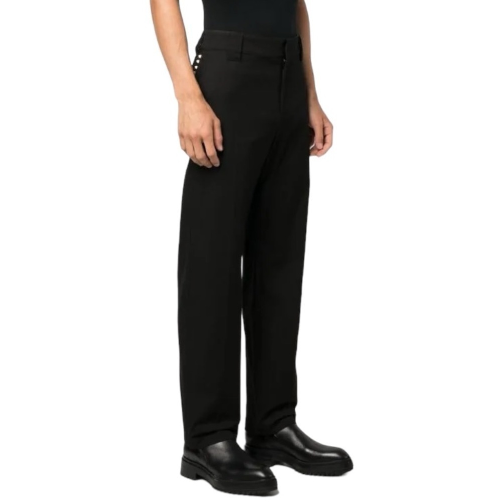 Valentino 21. Rockstud Untitled Chino Trousers Black Size 52IT 42US NWT - Picture 2 of 11